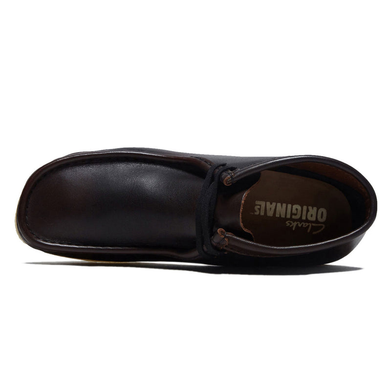 Clarks Wallabee Boots - Dark Tan Combi