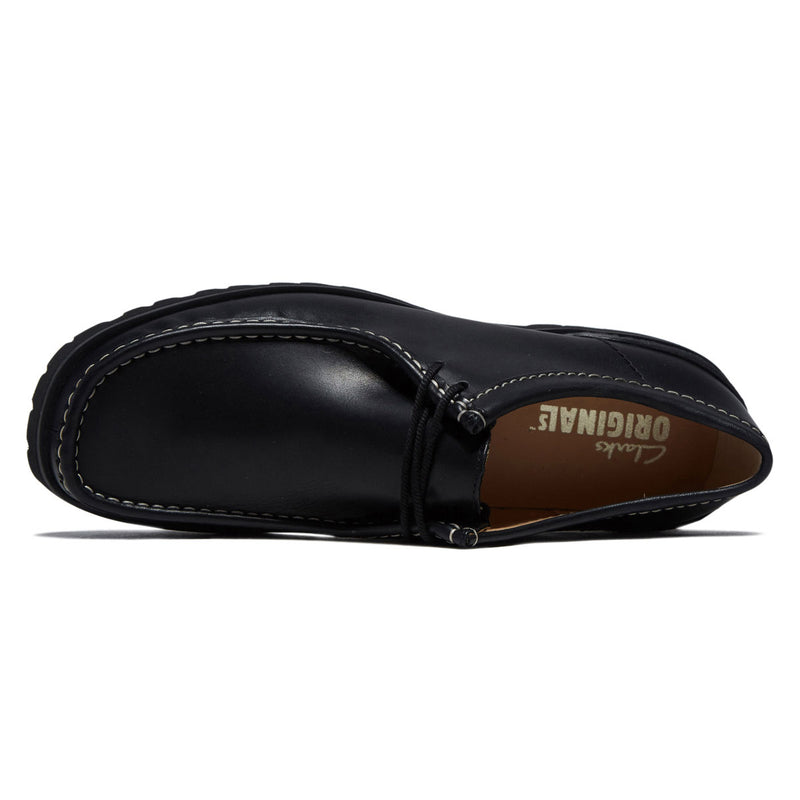 Clarks Wallabee Yukoner Shoes - Black Leather