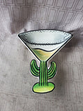Clay Art Martini Salsa Dip Bowl