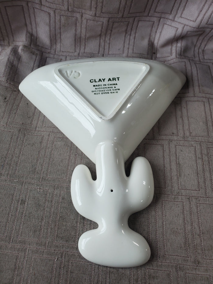 Clay Art Martini Salsa Dip Bowl