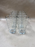 Clear Glass With Dot Design Drinking Glasses - Set Of 8