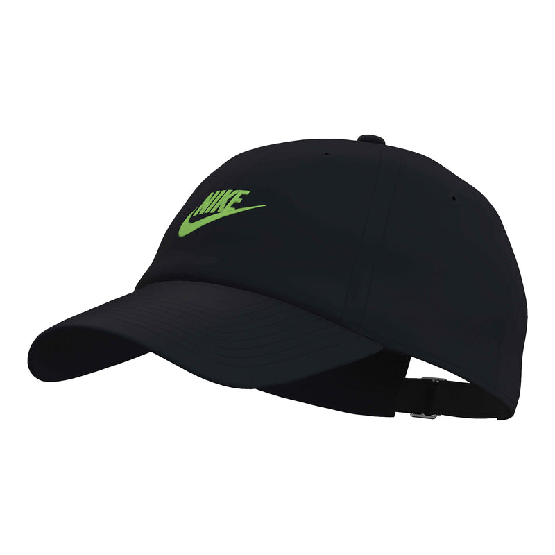 Club Unstructured Futura Wash Cap in Black/Mean Green