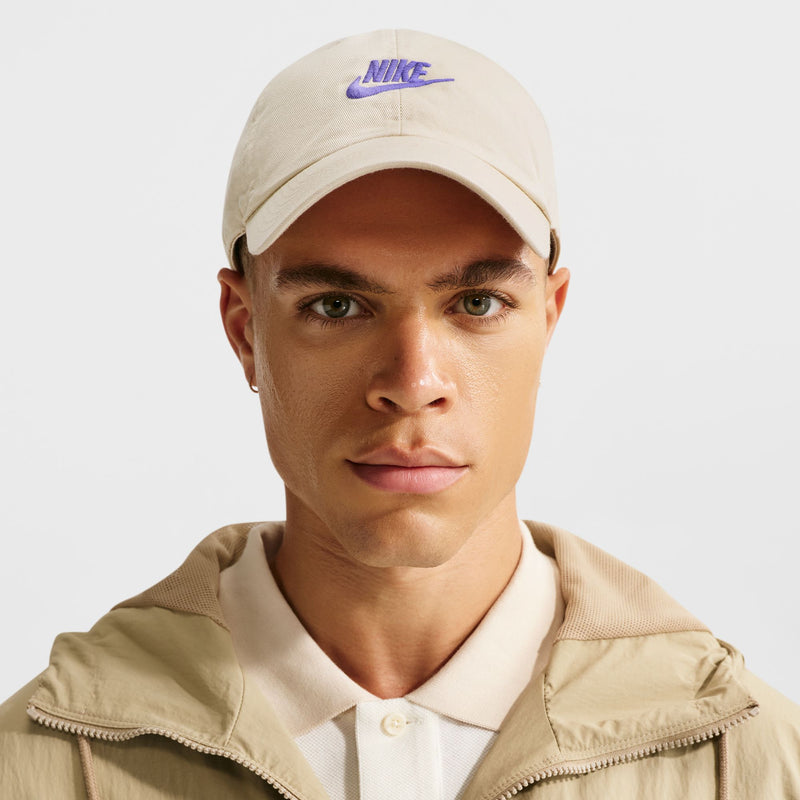 Club Unstructured Futura Wash Cap in Lt Khaki/Sapphire