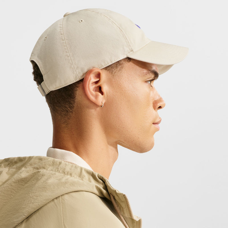 Club Unstructured Futura Wash Cap in Lt Khaki/Sapphire