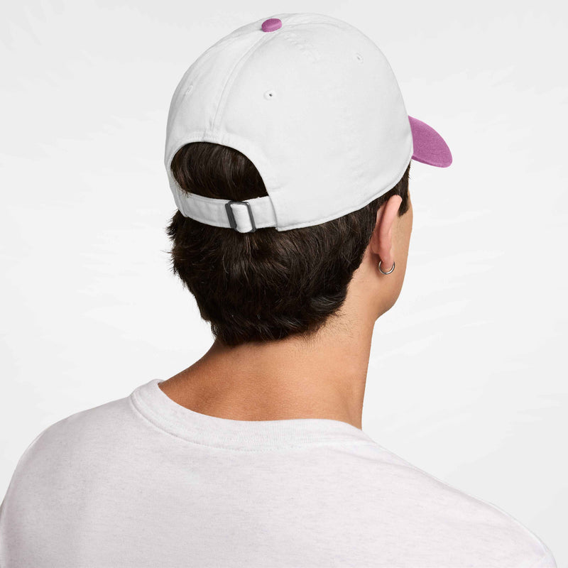 Club Unstructured Futura Wash Cap in White/Lt Magenta/Lt Magenta