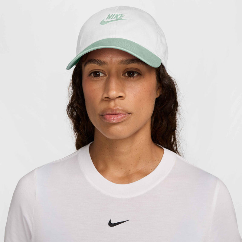 Club Unstructured Futura Wash Cap in White/Steam/Steam