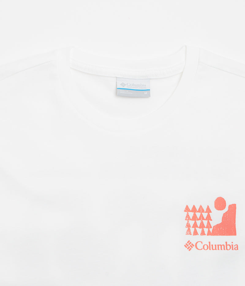 Columbia Explorers Canyon Back T-Shirt in White and Explore Outdoors