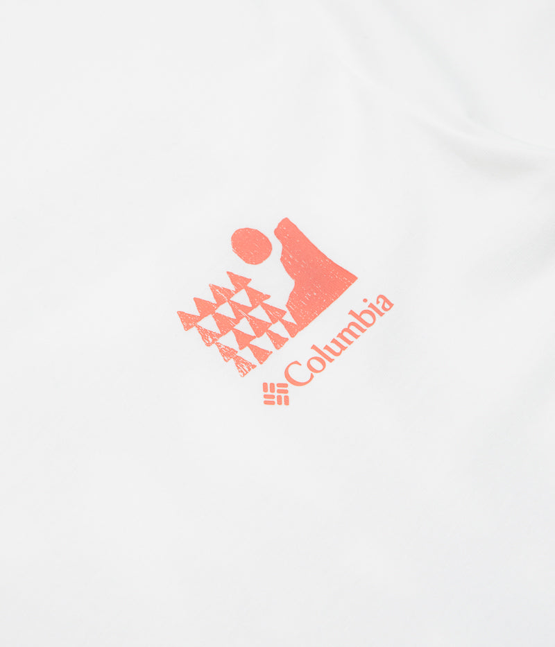 Columbia Explorers Canyon Back T-Shirt in White and Explore Outdoors