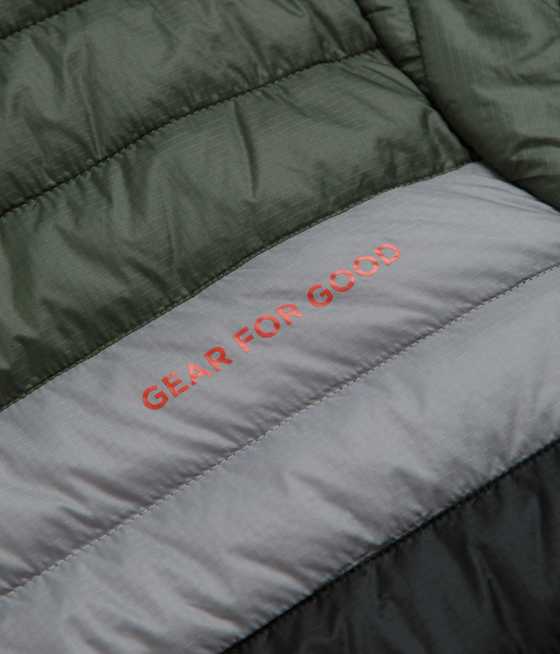 Cotopaxi Capa Insulated Hooded Jacket in Fatigue and Black