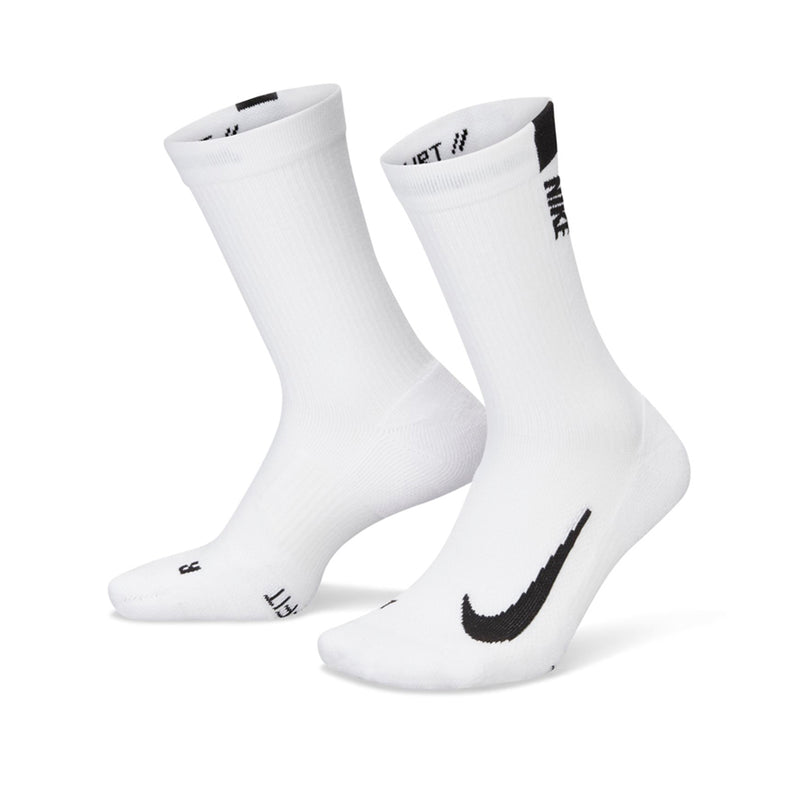 Court Multiplier Max Socks in White/Black (2 pairs)