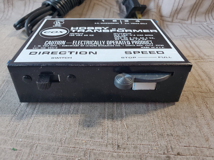Cox Hobby Transformer POWERS ON/NO FURTHER TESTING