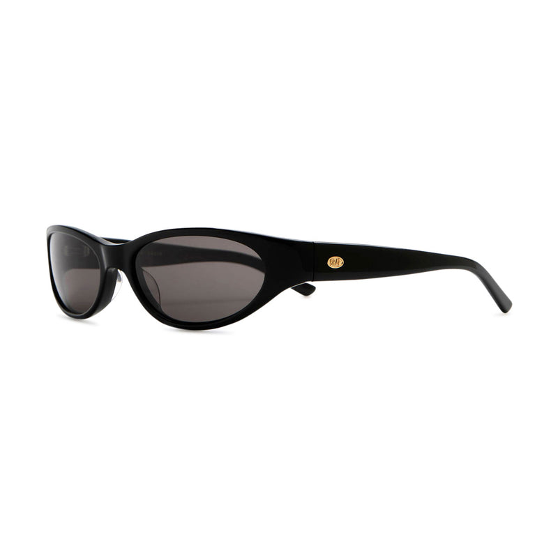 Crap Eyewear The Mini Funk Sunglasses - Black Bio/Polarized Smoke