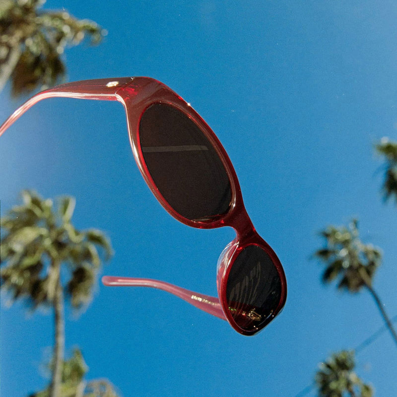 Crap Eyewear The Mini Funk Sunglasses - Crystal Black Cherry Bio/Desert