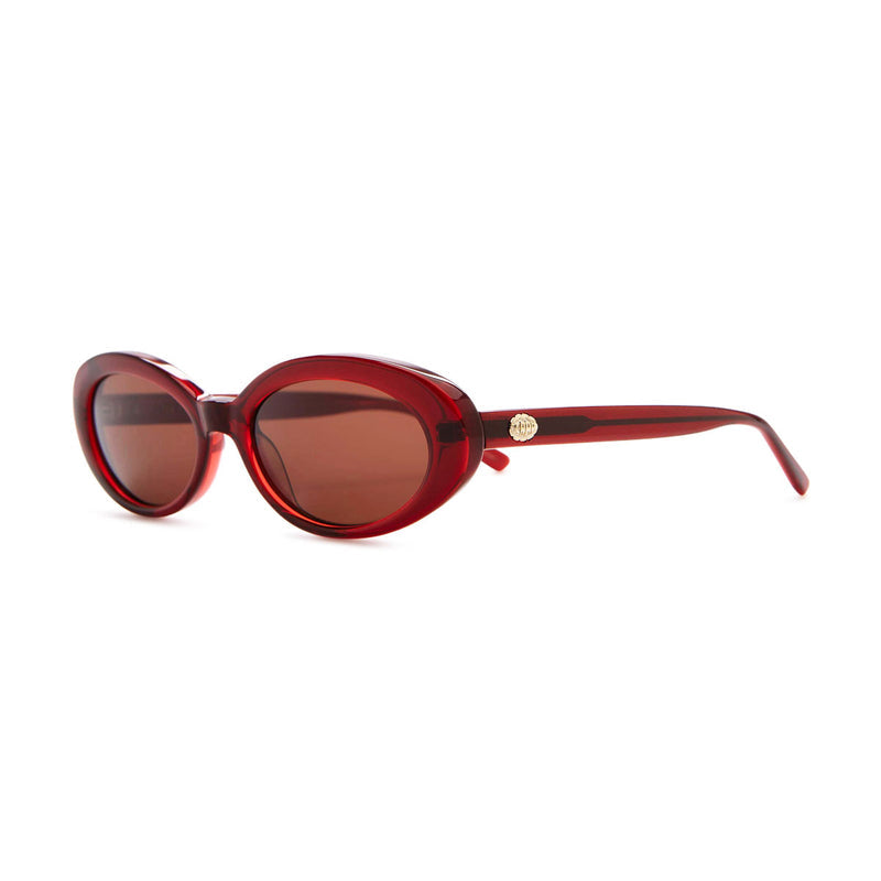 Crap Eyewear The Sweet Leaf Sunglasses - Crystal Black Cherry Bio/Amber