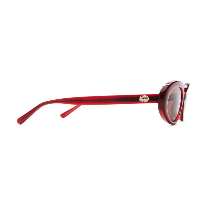 Crap Eyewear The Sweet Leaf Sunglasses - Crystal Black Cherry Bio/Amber