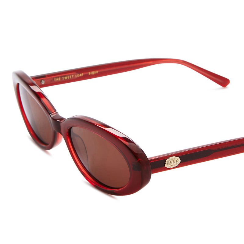 Crap Eyewear The Sweet Leaf Sunglasses - Crystal Black Cherry Bio/Amber