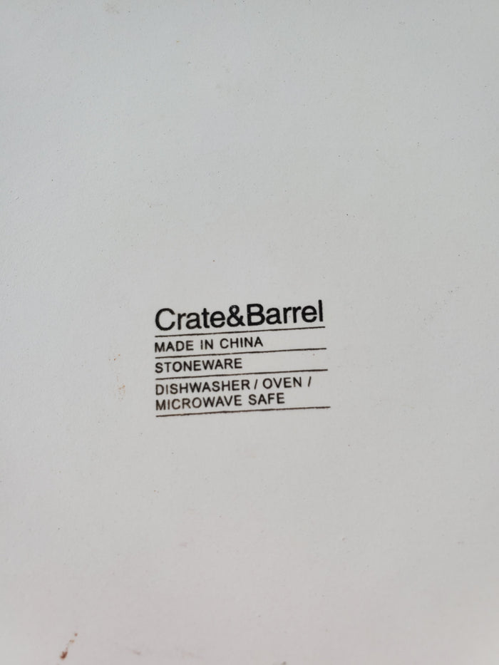 Crate and Barrel Covered Casserole Dish