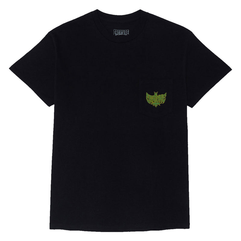 Creature Gravette Hippie Skull 20th Pocket T-Shirt - Black