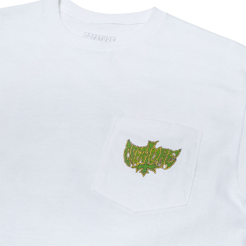 Creature Gravette Hippie Skull 20th Pocket T-Shirt - White
