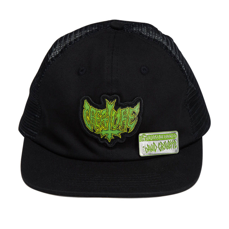 Creature Gravette Hippie Skull 20th Snapback Hat - Black