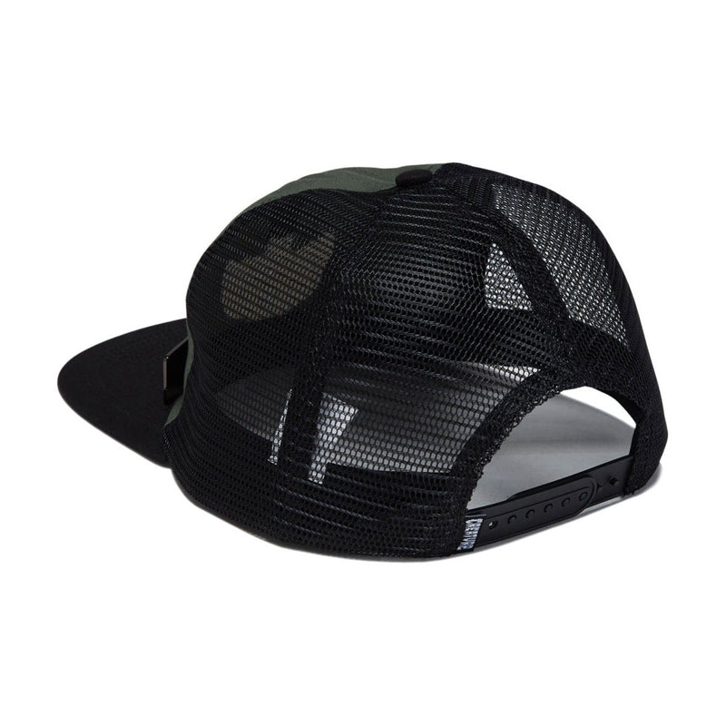 Creature Gravette Hippie Skull 20th Snapback Hat - Green/Black