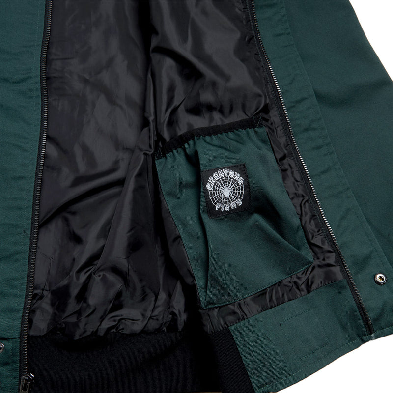 Creature Hesher Bomber Jacket - Hunter Green
