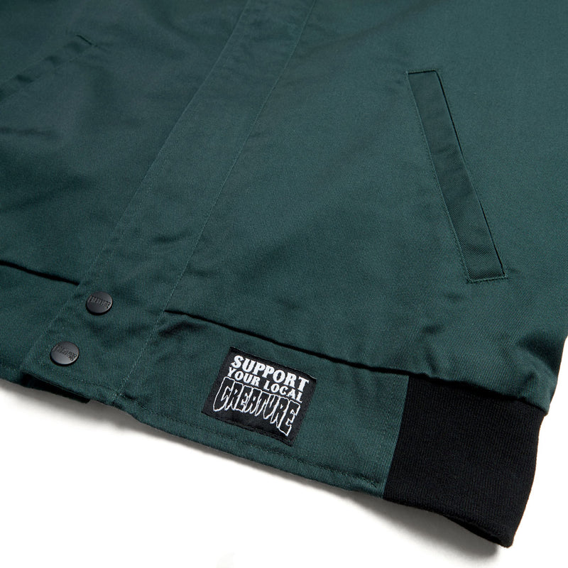 Creature Hesher Bomber Jacket - Hunter Green
