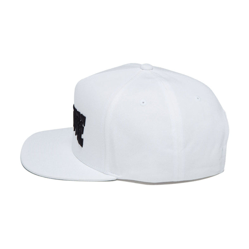 Creature Mono Logo Snapback Hat - White