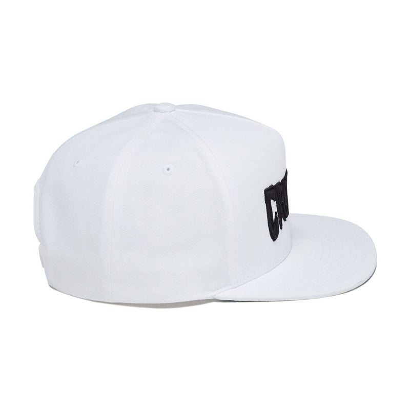 Creature Mono Logo Snapback Hat - White