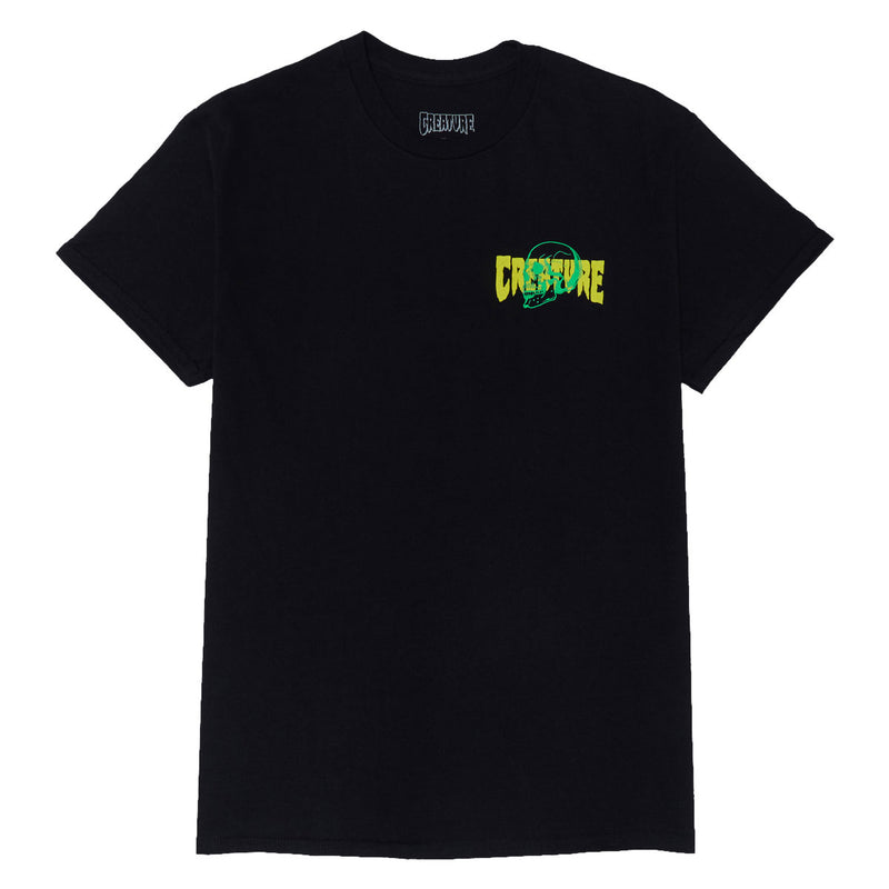 Creature Spiral Skull T-Shirt - Black