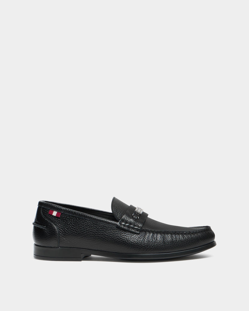 Cronus Loafer In Black Grained Leather