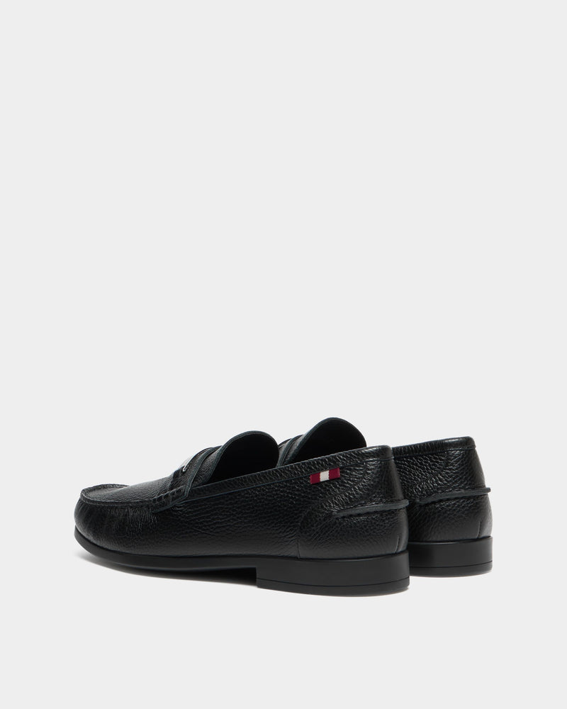 Cronus Loafer In Black Grained Leather