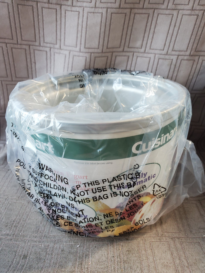 Cuisinart Ice Cream/Yogurt/Sorbet Replacement Bowl for 1.5 QT Models APPEARS UNUSED