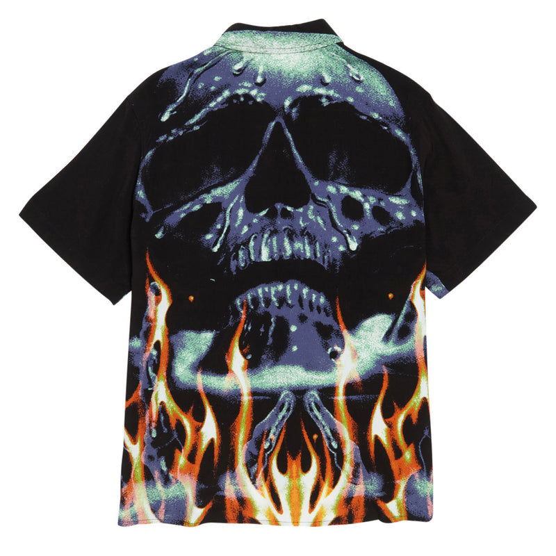 Deathwish Boiling Point Rayon Button Up Shirt - Black