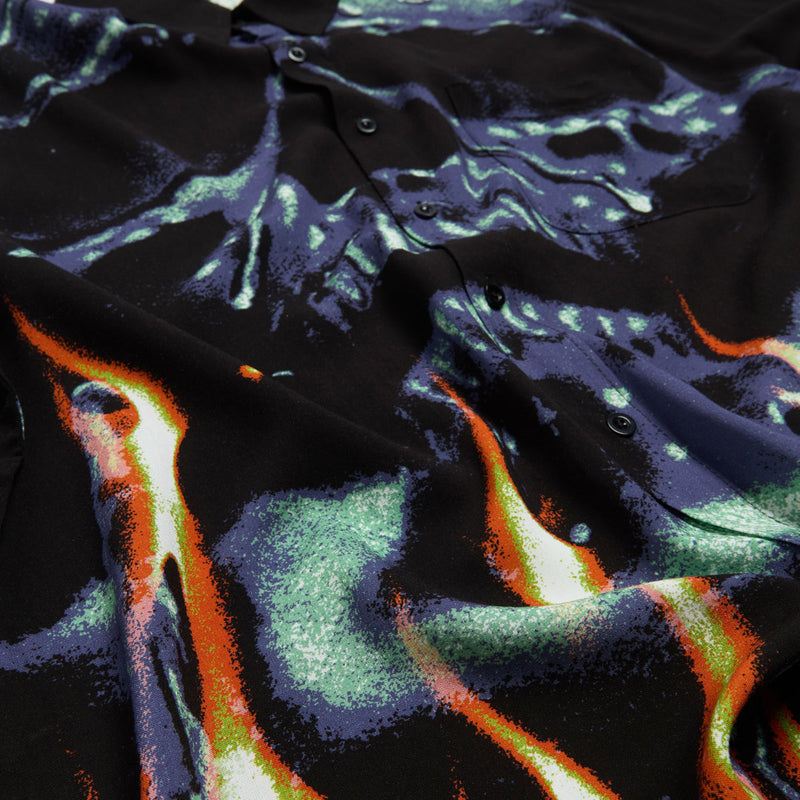 Deathwish Boiling Point Rayon Button Up Shirt - Black