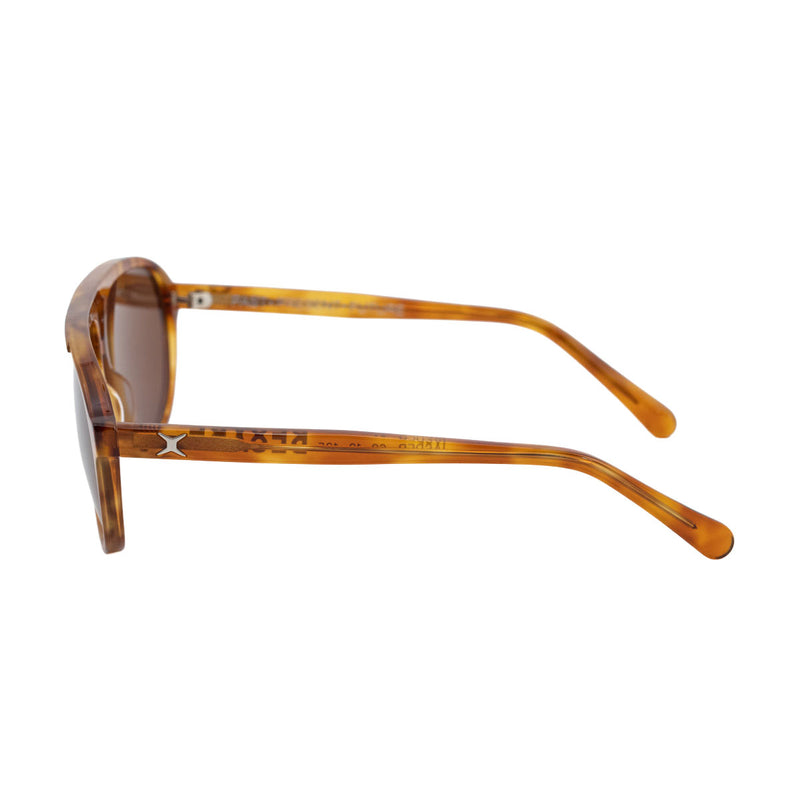 Decade Jasper 80s Sunglasses - Light Brown Tortoise Acetate/Brown CR39