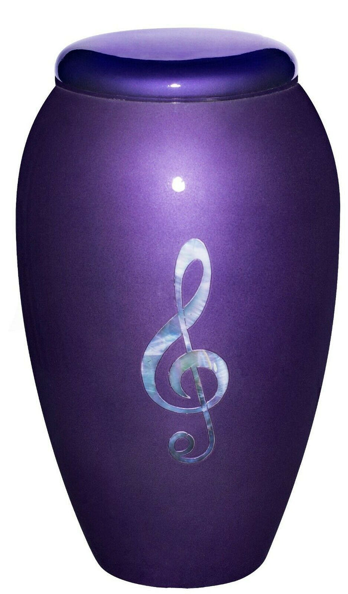 Deep Purple Song Note 210 Cubic Inches Large/Adult Cremation Urn for Ashes