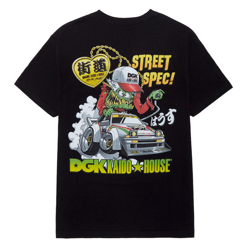DGK x Kaido House Wide Open T-Shirt - Black
