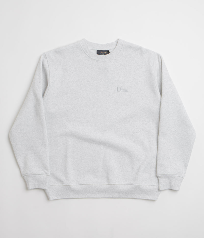 Dime Classic Small Logo Crewneck Sweatshirt in Ash