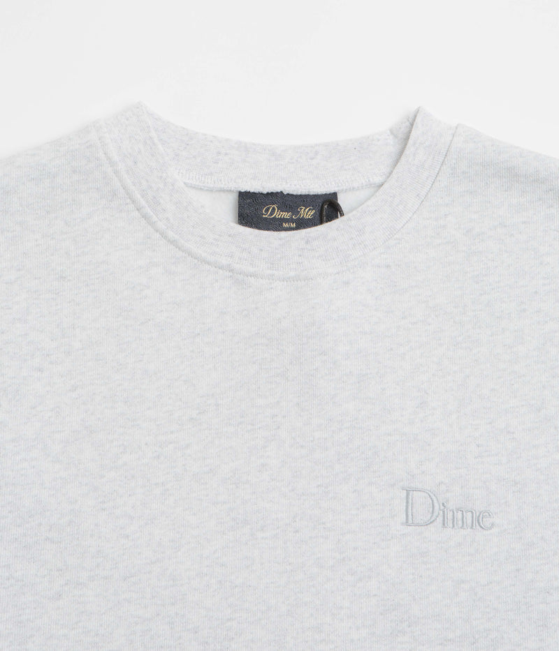 Dime Classic Small Logo Crewneck Sweatshirt in Ash