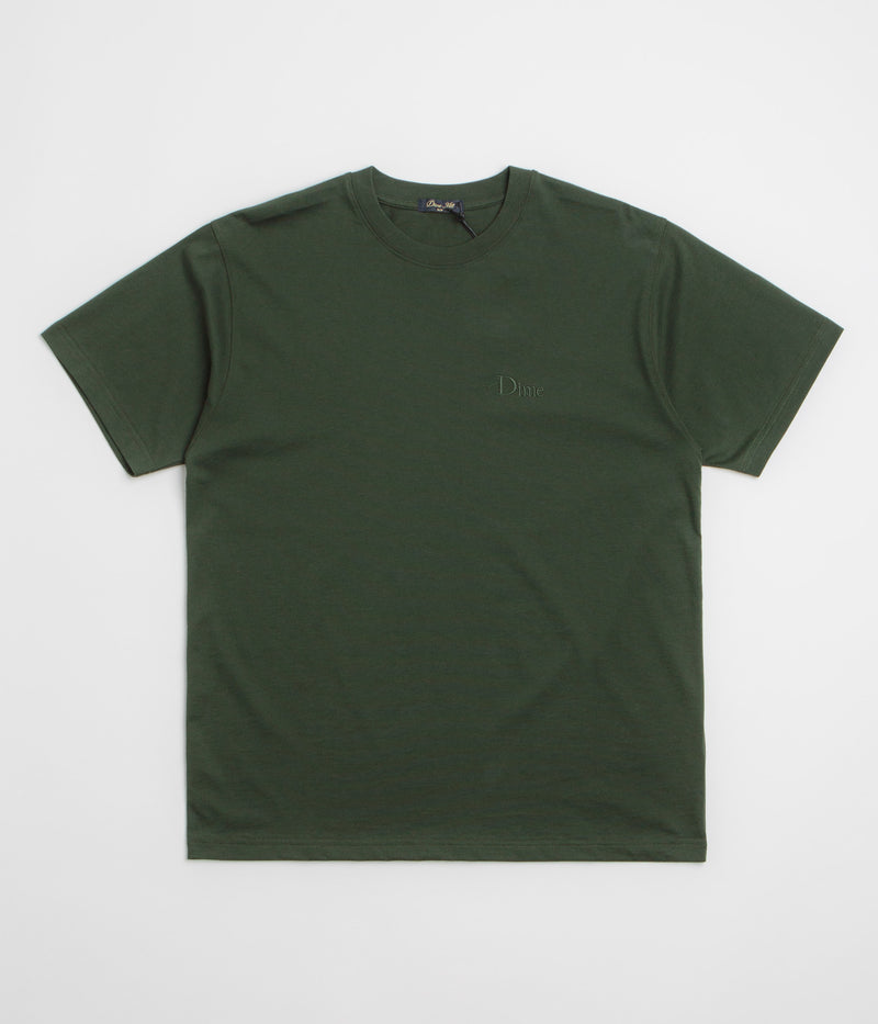 Dime Classic Small Logo T-Shirt in Forest Green