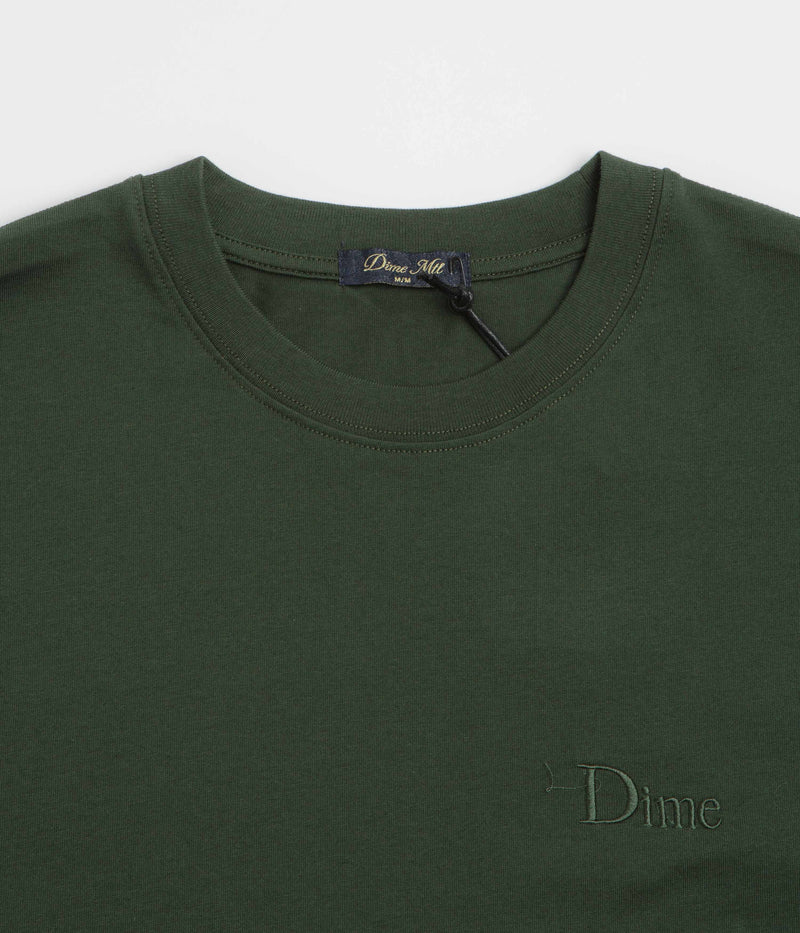 Dime Classic Small Logo T-Shirt in Forest Green