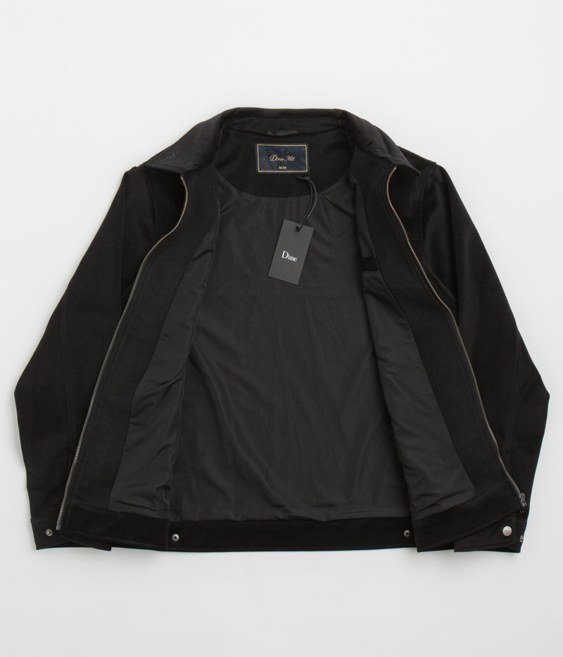 Dime Cord Zip Jacket in Black