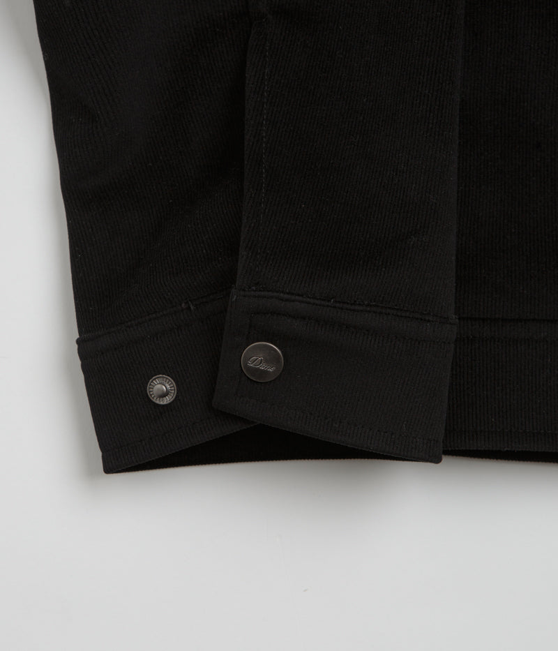 Dime Cord Zip Jacket in Black