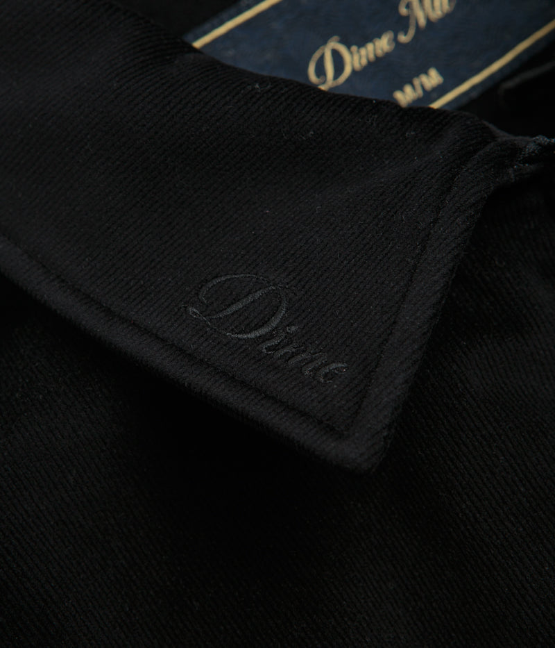 Dime Cord Zip Jacket in Black