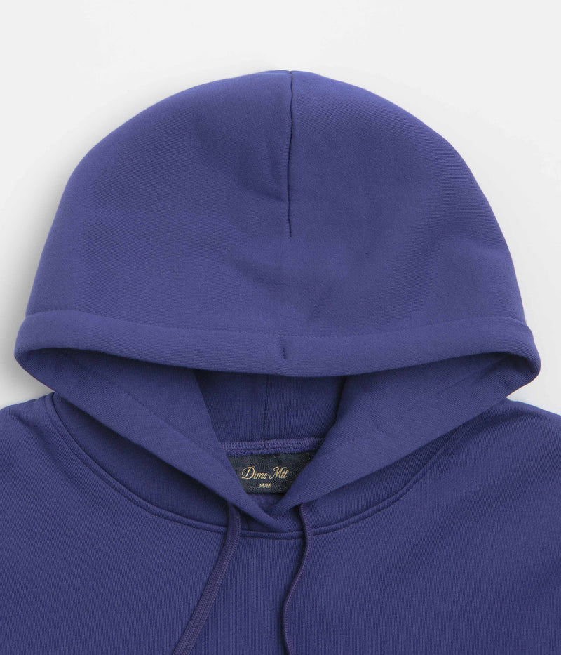 Dime Cursive Logo Hoodie in Indigo