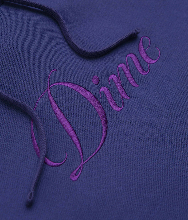Dime Cursive Logo Hoodie in Indigo