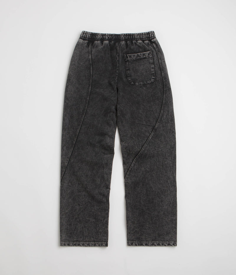 Dime Cyclone French Terry Pants in Black Snow Washed