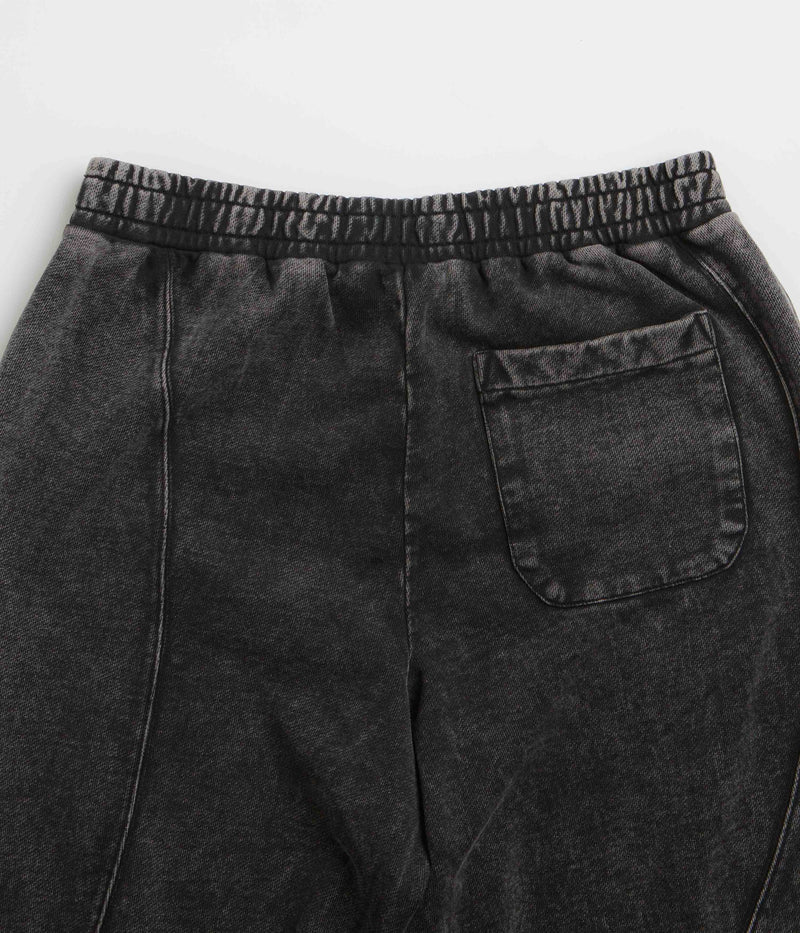 Dime Cyclone French Terry Pants in Black Snow Washed