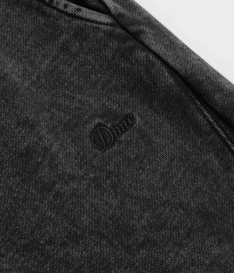 Dime Cyclone French Terry Pants in Black Snow Washed